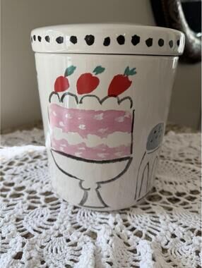 Kate Spade New York “All In Good Taste” Canister By Lenox- Retired